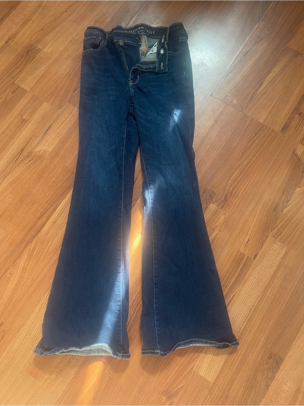 American Eagle Outfitters Dark Blue Boot Cut Jeans - size 8